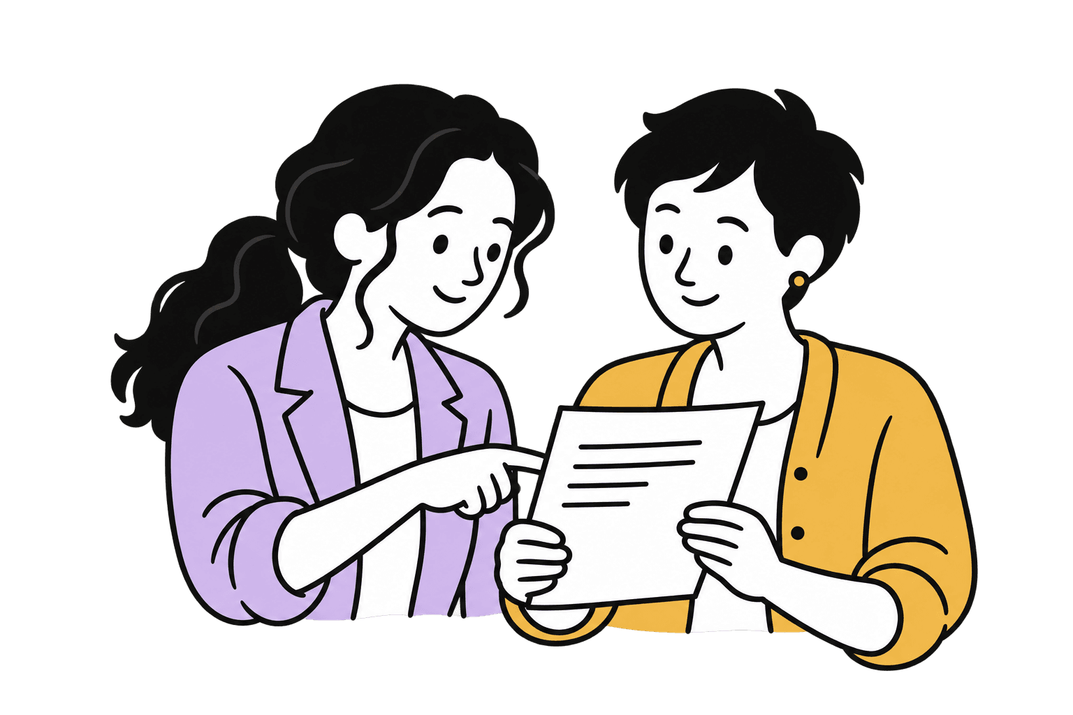 PR colleagues reviewing a release before client sign-off