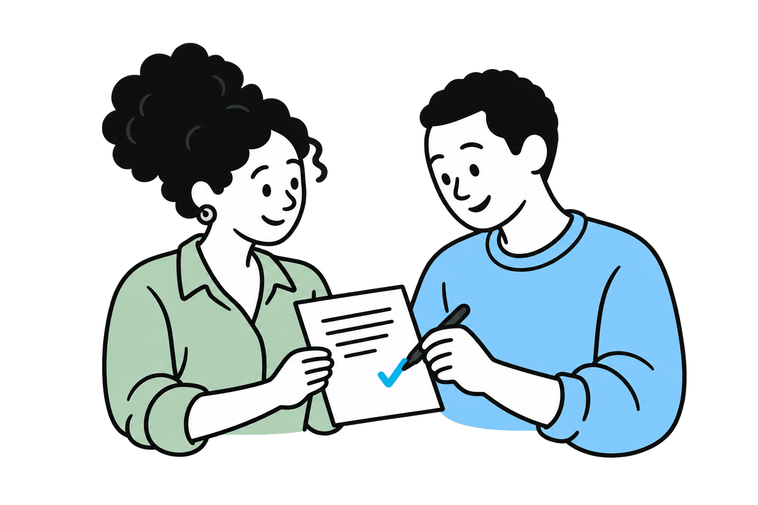 An editor sharing a written draft with a client reviewer